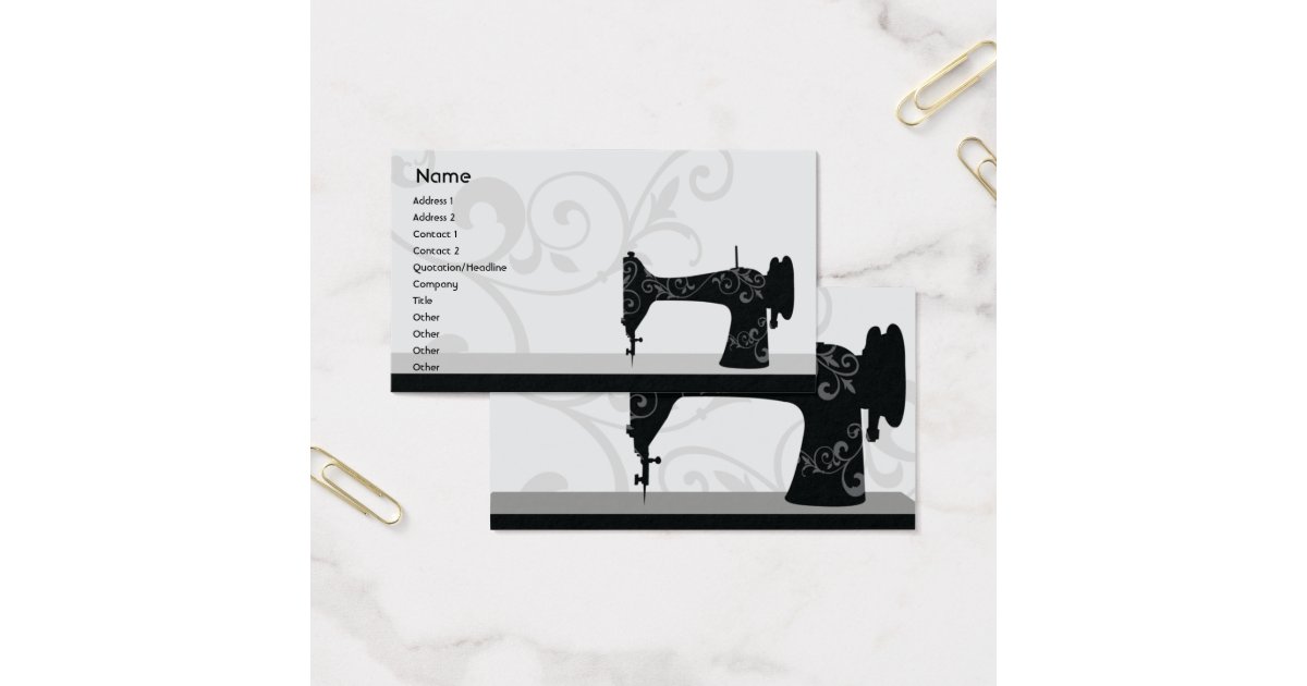 Sewing Machine Business Business Card Zazzle