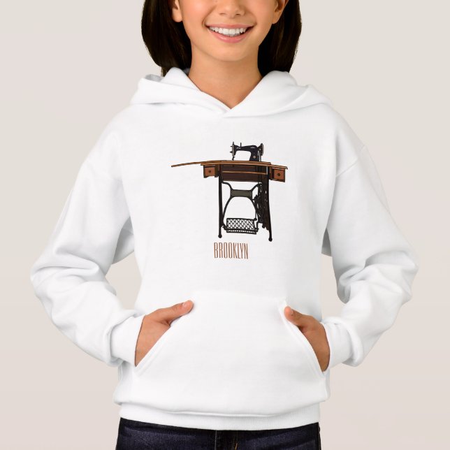 Sewing machine cartoon illustration  (Front)