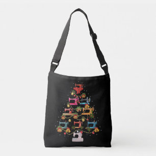 Sewing Machine Christmas Tree Crossbody Bag