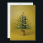 Sewing machine Christmas tree Happy Crafty Xmas Holiday Card<br><div class="desc">Celebrate a craft Christmas with this antique sewing machine Christmas tree!</div>