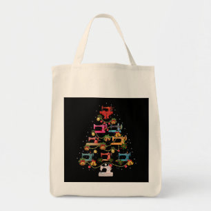 Sewing Machine Christmas Tree Tote Bag
