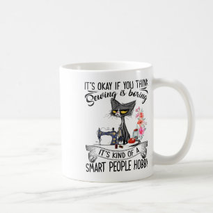 Sewing Machine Craft Quilting Sewer Cat Sewing Coffee Mug