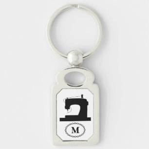 Sewing Machine Custom Initial/Colour Light Key Ring