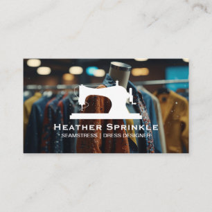 Sewing Machine   Fashion Clothing Business Card