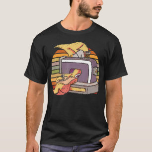 Sewing Machine Heart Needlework Crafting Knitting T-Shirt