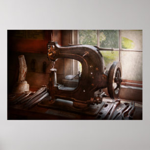 Sewing Machine - Leather - Saddle Sewer Poster