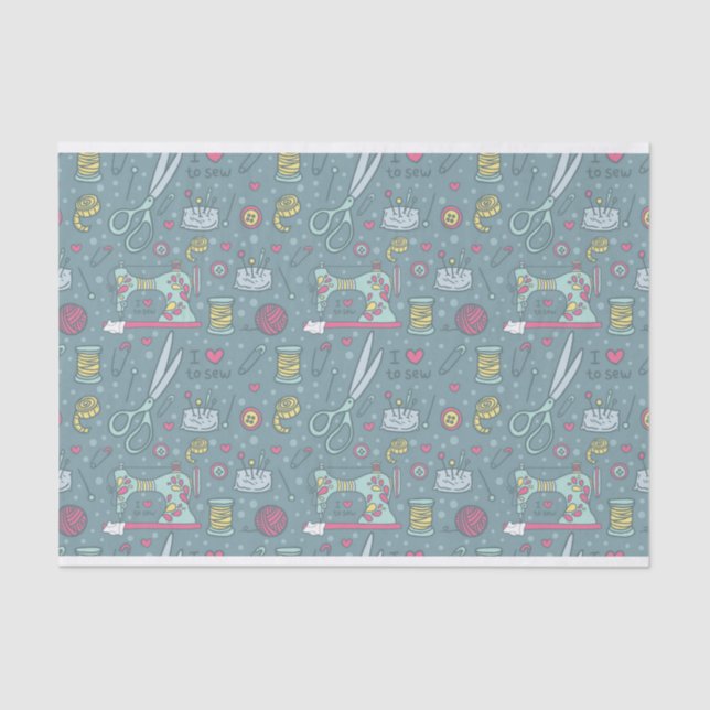 Sewing Machine Notions Crafts Tissue Paper (Front)