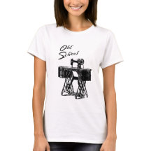 Sewing Machine 'Old School' Ladies T-Shirt