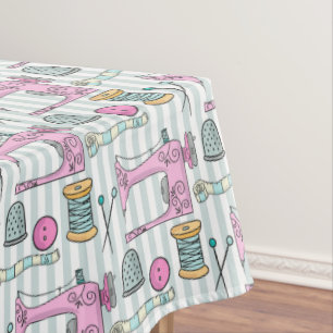 Sewing Machine - Pink Crafts Sew Tablecloth