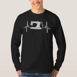 Sewing Machine Quilting Sewer Heartbeat Sew Hobby T-Shirt