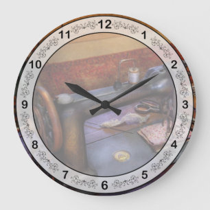 Sewing Machine - Sewing Project Large Clock