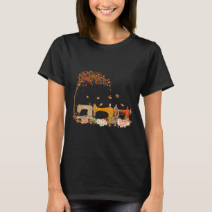 Sewing Machine Sewing Quilting Lover Quilter Fall T-Shirt