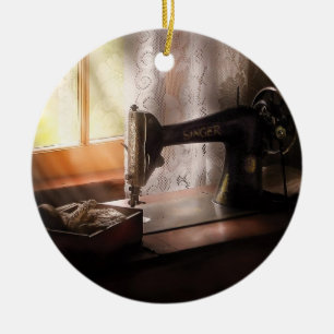 Sewing Machine - Singer II Ceramic Ornament