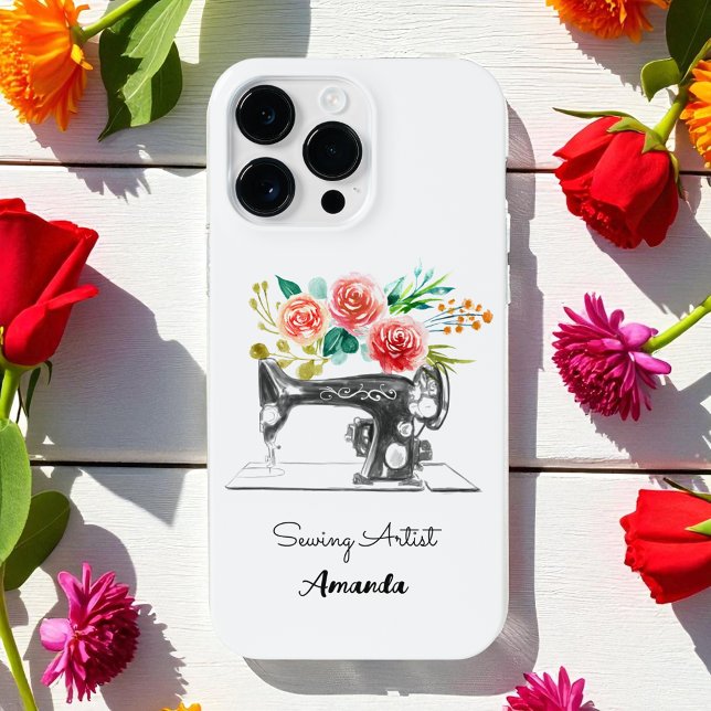 Sewing Machine Tailor Seamstress Quilter  iPhone Case (Creator Uploaded)