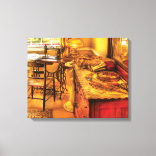 Sewing Machine - The Sewing Room Canvas Print
