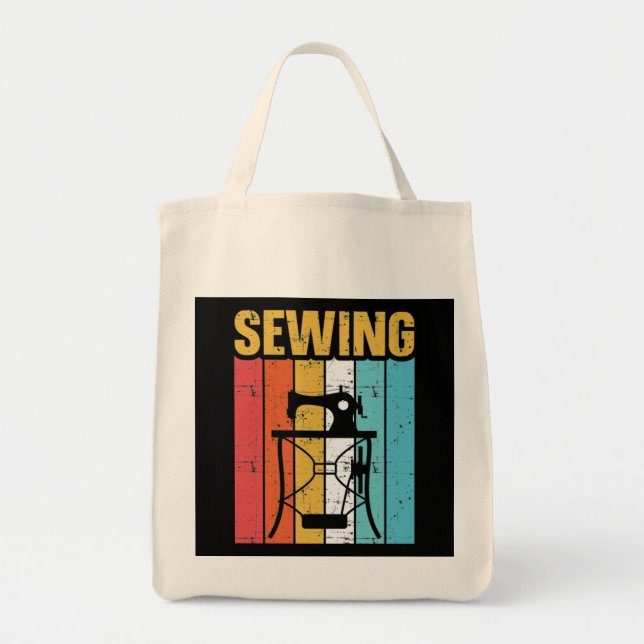 Sewing Machine Tote Bag (Front)