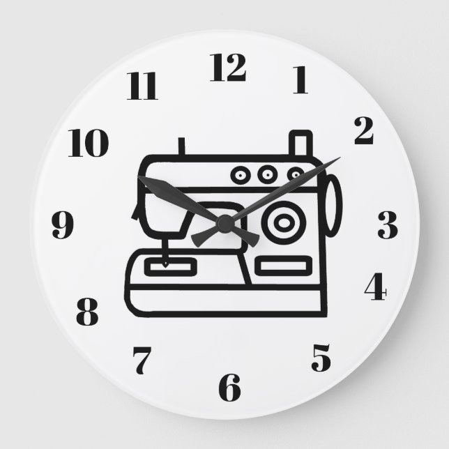 Sewing Machine Wall Clock (Front)