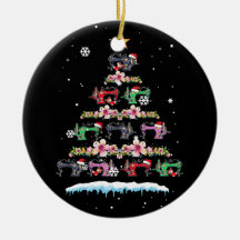 Sewing Machines Christmas Tree Funny Sewing