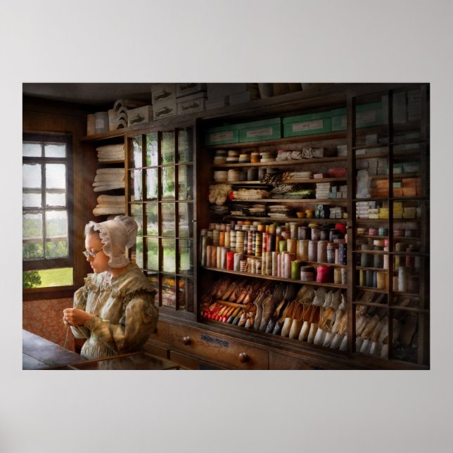 Sewing - Minding the store Poster (Front)