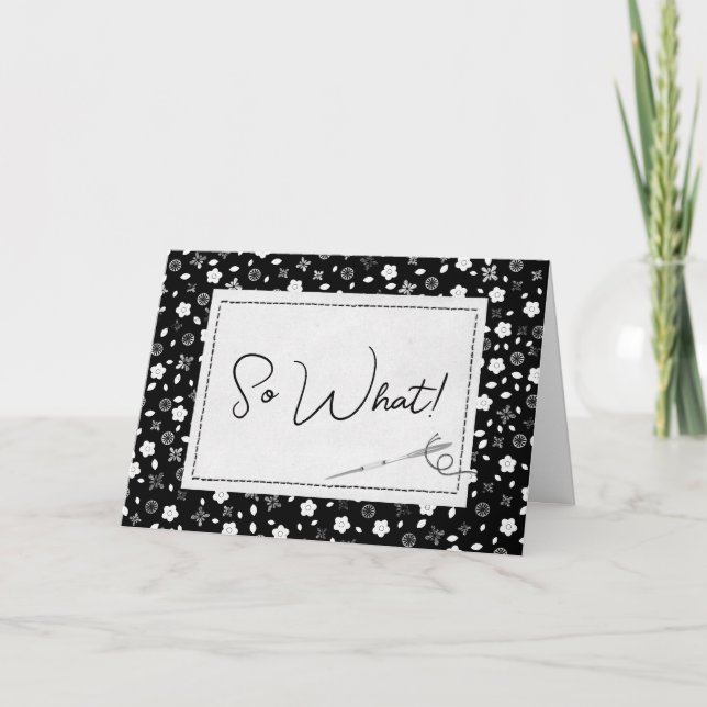 Sewing Needle For 60th Birthday Card (Front)