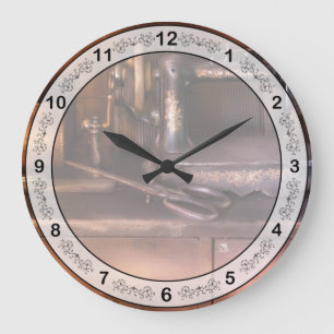 Sewing - New National Sewing Machine Large Clock
