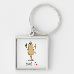 Sewing Nut T-shirts and Gifts Key Ring
