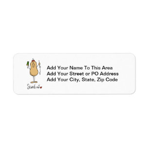 Sewing Nut T-shirts and Gifts Return Address Label