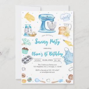 Sewing Party Birthday Invitation