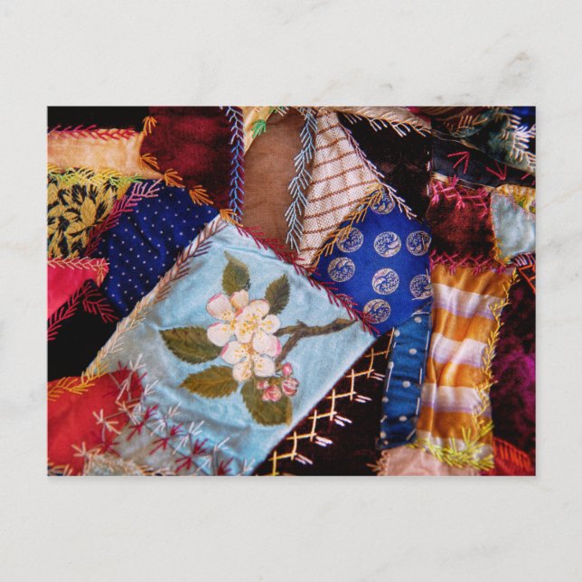 Sewing - Patchwork - Grandma's quilt Postcard (Front)