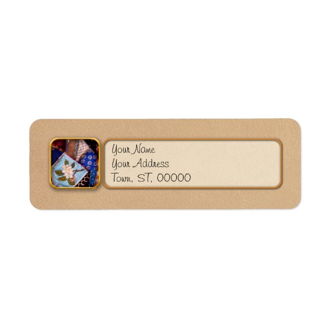 Sewing - Patchwork - Grandma's quilt Return Address Label (Front)