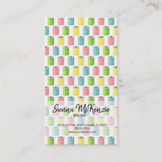 Sewing pattern business card