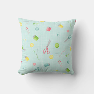 Sewing pattern cushion