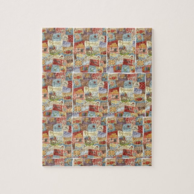 Sewing Pattern Jigsaw Puzzle (Vertical)