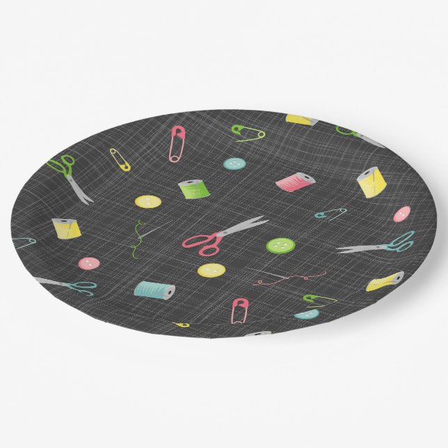 Sewing pattern paper plate (Angled)