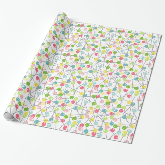 Sewing pattern wrapping paper (Unrolled)