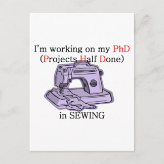 Sewing PhD Postcard