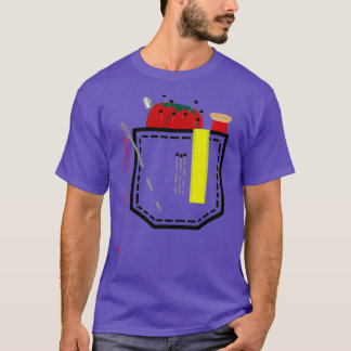 Sewing Pocket  T-Shirt