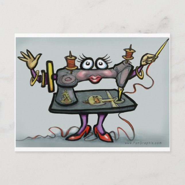 Sewing Postcard (Front)