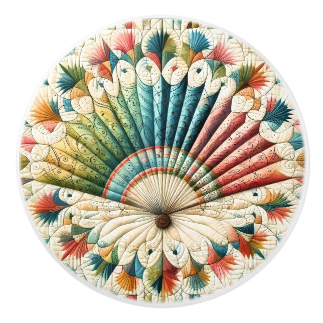 Sewing Quilting  Ceramic Knob (Front)