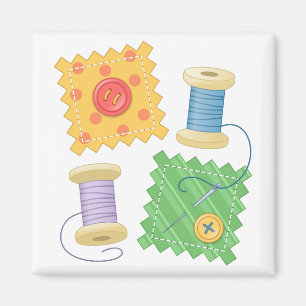 Sewing Quilting Craft Hobby Magnet