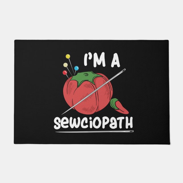 Sewing Quilting Gifts Doormat (Front)