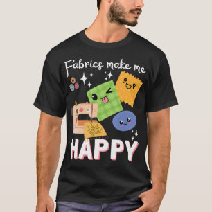 Sewing Quilting Happy - Sewer Quilters Novelty - T-Shirt