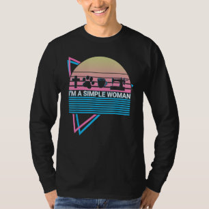 Sewing Quilting Retro I'm A Simple Woman T-Shirt
