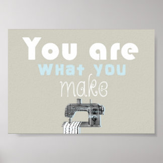 Sewing quote poster