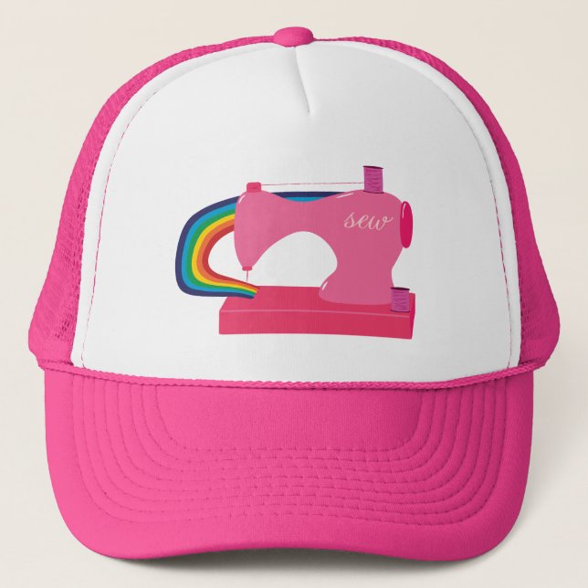 Sewing Rainbows Trucker Hat (Front)