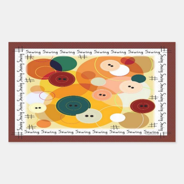 Sewing Rectangular Sticker (Front)