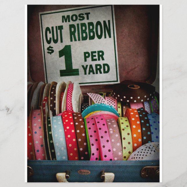 Sewing - Ribbon by the yard Flyer (Front)