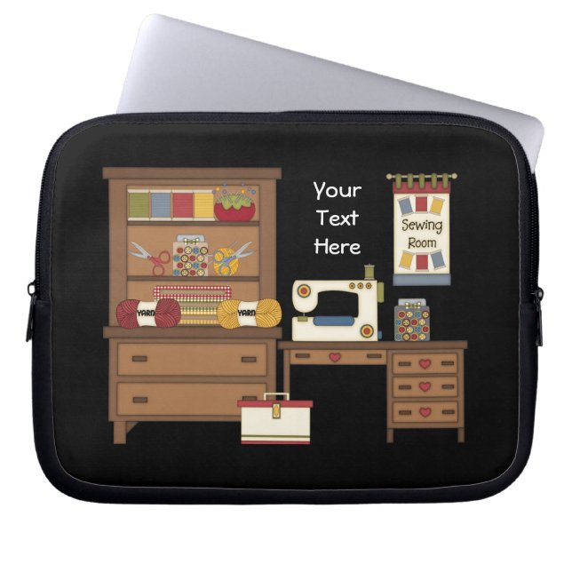Sewing Room 1 (customisable) Laptop Sleeve (Front)