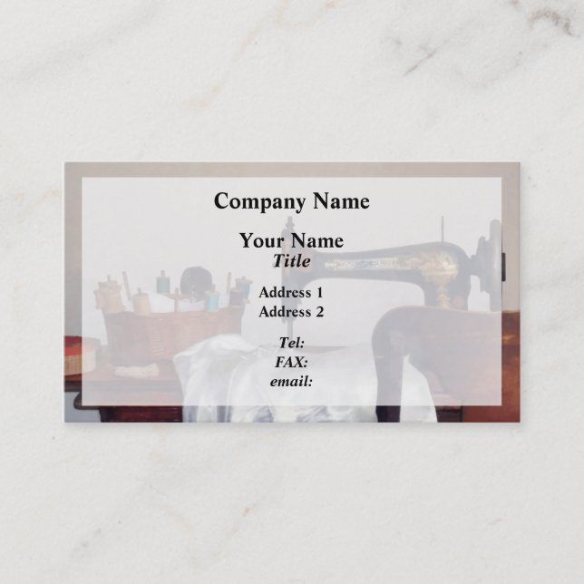 Sewing Room Business Card (Front)