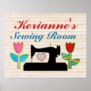Sewing Room - House Sign Poster - SRF